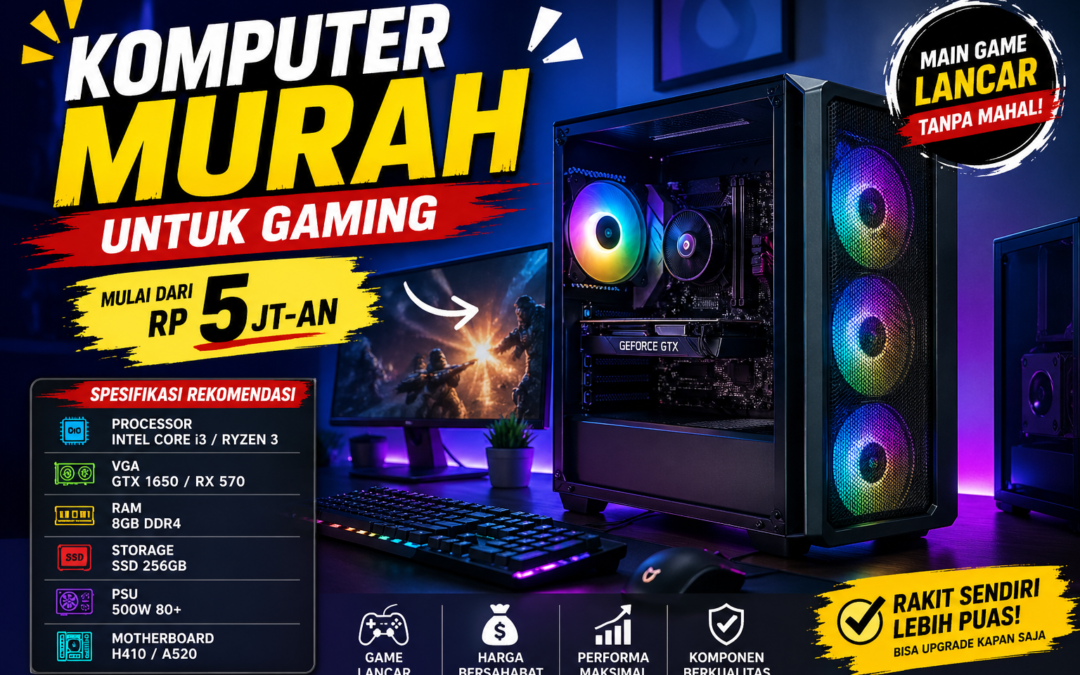 Komputer Murah Untuk Gaming Yang Tetap Kencang Dan Nyaman Digunakan